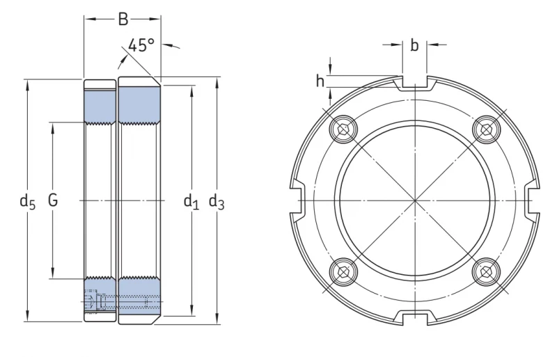Стопорные гайки KMD 13 SKF