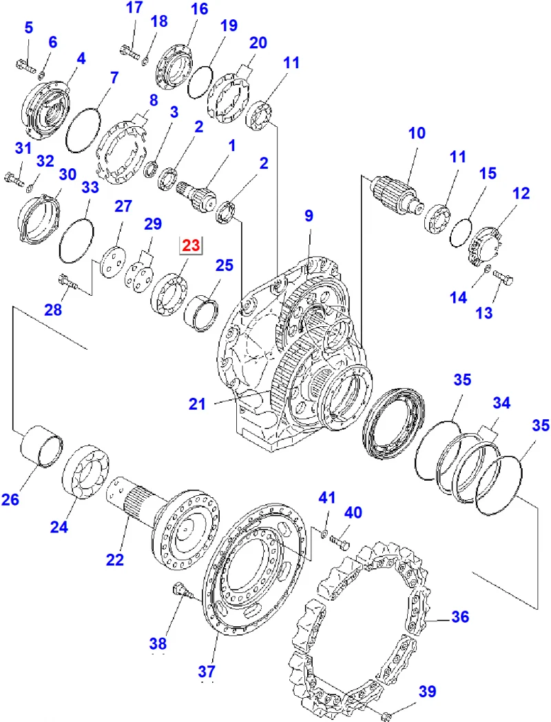 Подшипник KOMATSU 134-27-61280