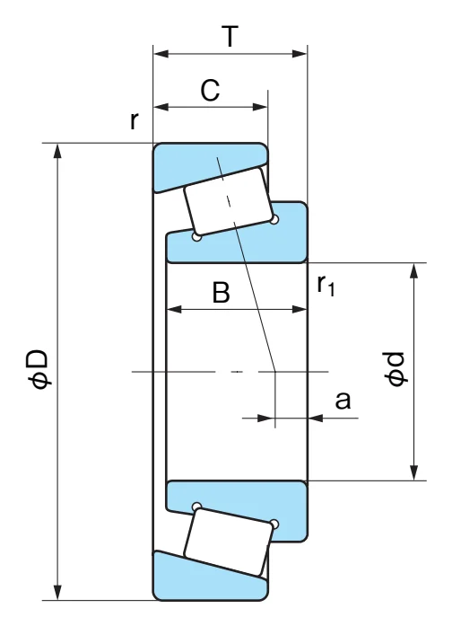 Подшипник для зубчатого колеса QT25 Nachi