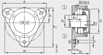 Разъемные корпуса F508-WA-L FAG