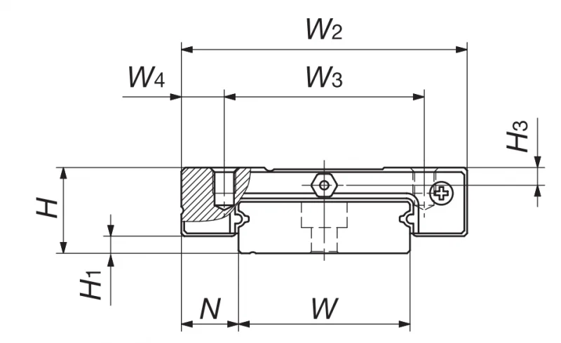 Шариковый подшипник линейного перемещения THK MLFG30C1T1PS2 IKO