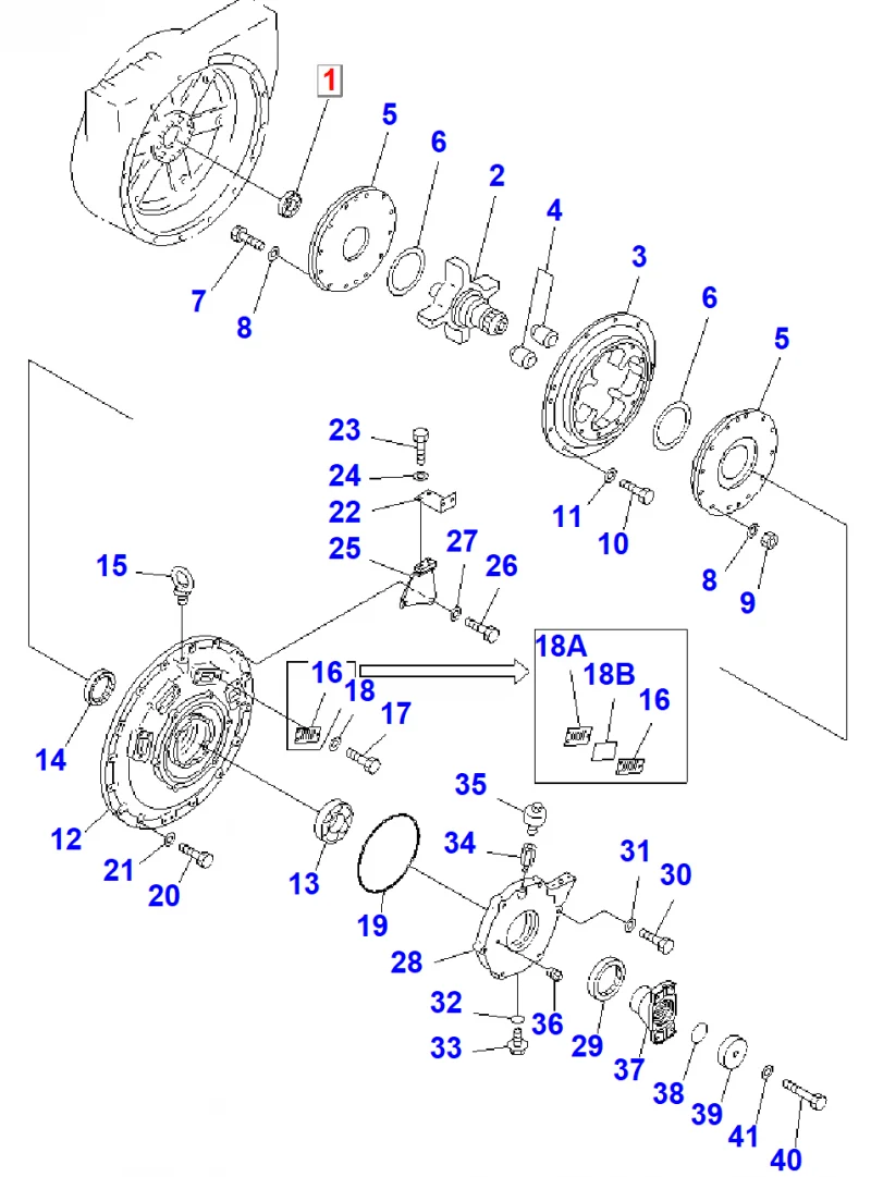 Подшипник KOMATSU 195-09-18460