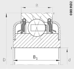 Шариковый подшипник с четырехточечным контактом KLX13X40X18,3-IA01 INA