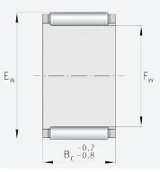 Игольчатый подшипник с сепаратором в сборе K28X40X25 INA