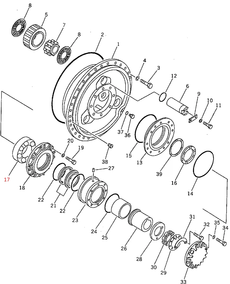 Подшипник KOMATSU 195-27-12890