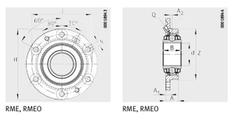 Фланцевый корпусный узел для комбайнов RMEO-60X217X98,6-IA04 INA