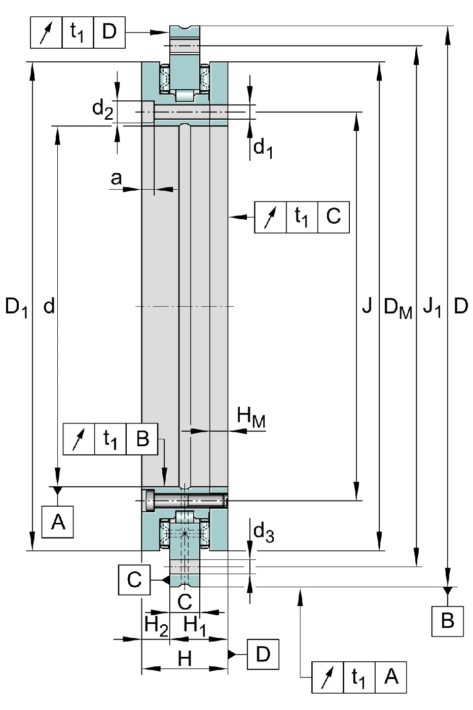 Специальный подшипник YRTCM180-XL INA