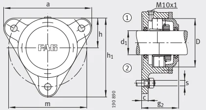 Разъемные корпуса F510-WB-L FAG