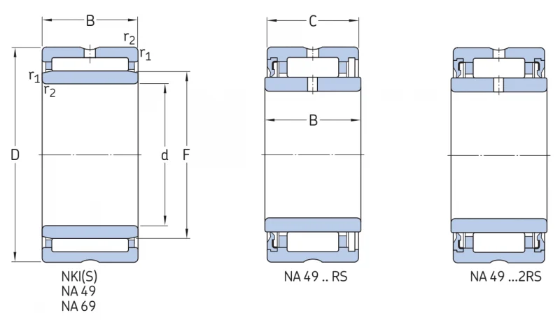 Игольчатый подшипник с сепаратором в сборе NKI20/20 SKF