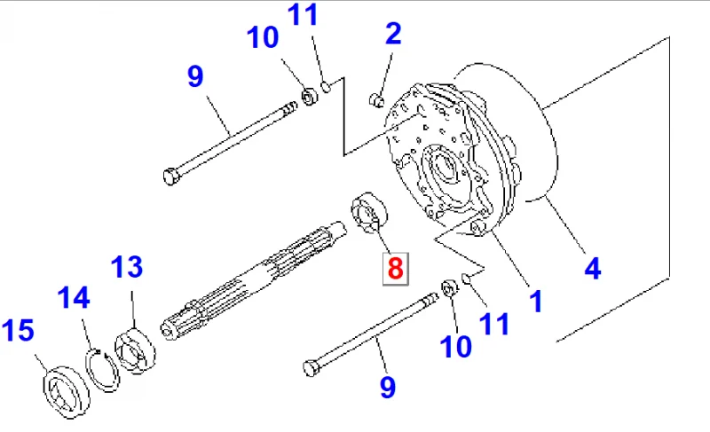 Подшипник KOMATSU 06000-06008
