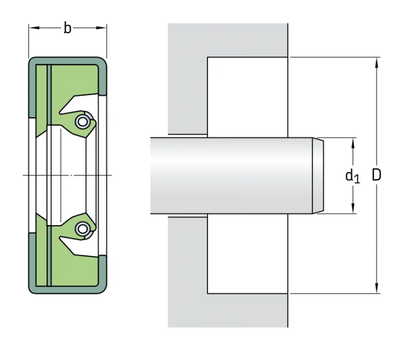 Уплотнения в сборе 590357 SKF