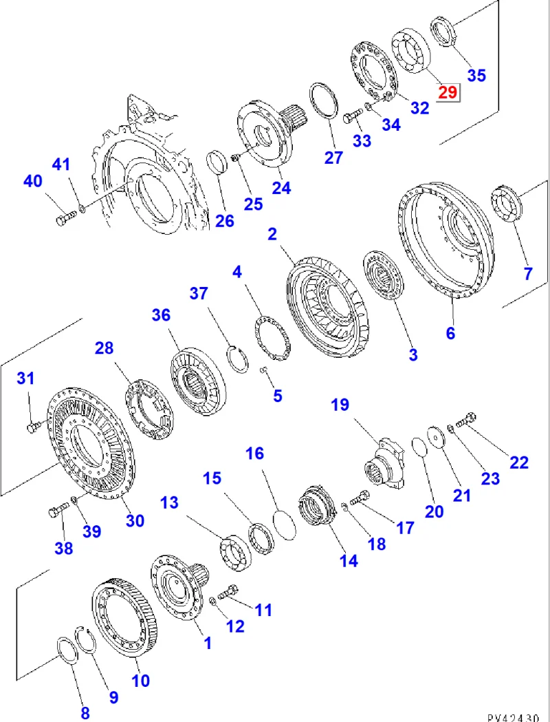 Подшипник KOMATSU 711-56-31160