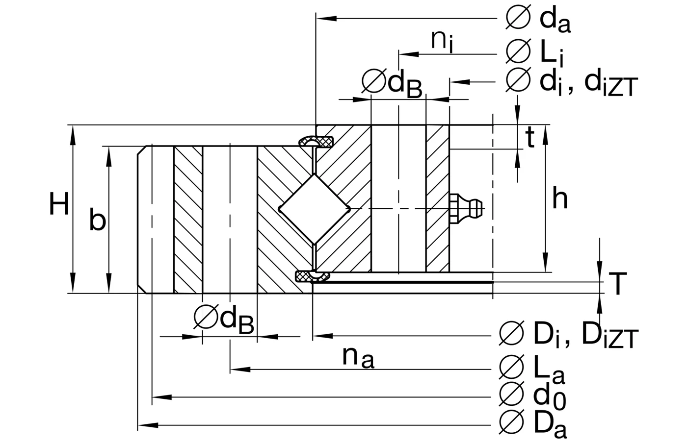 Специальный подшипник XA120235-N-ZT INA