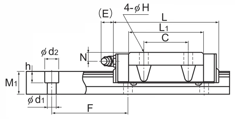 Шариковый подшипник линейного перемещения THK SR 30TBM THK — изображение 2