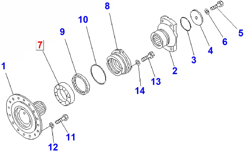 Подшипник KOMATSU 06031-02217