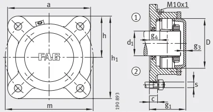 Разъемные корпуса F518-A-L FAG