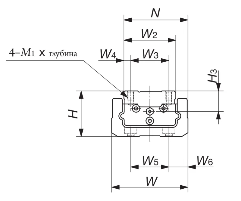 Шариковый подшипник линейного перемещения LWU 86 С1 IKO