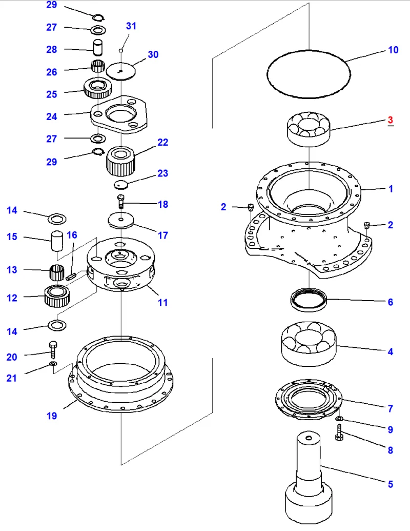 Подшипник KOMATSU 207-26-73140
