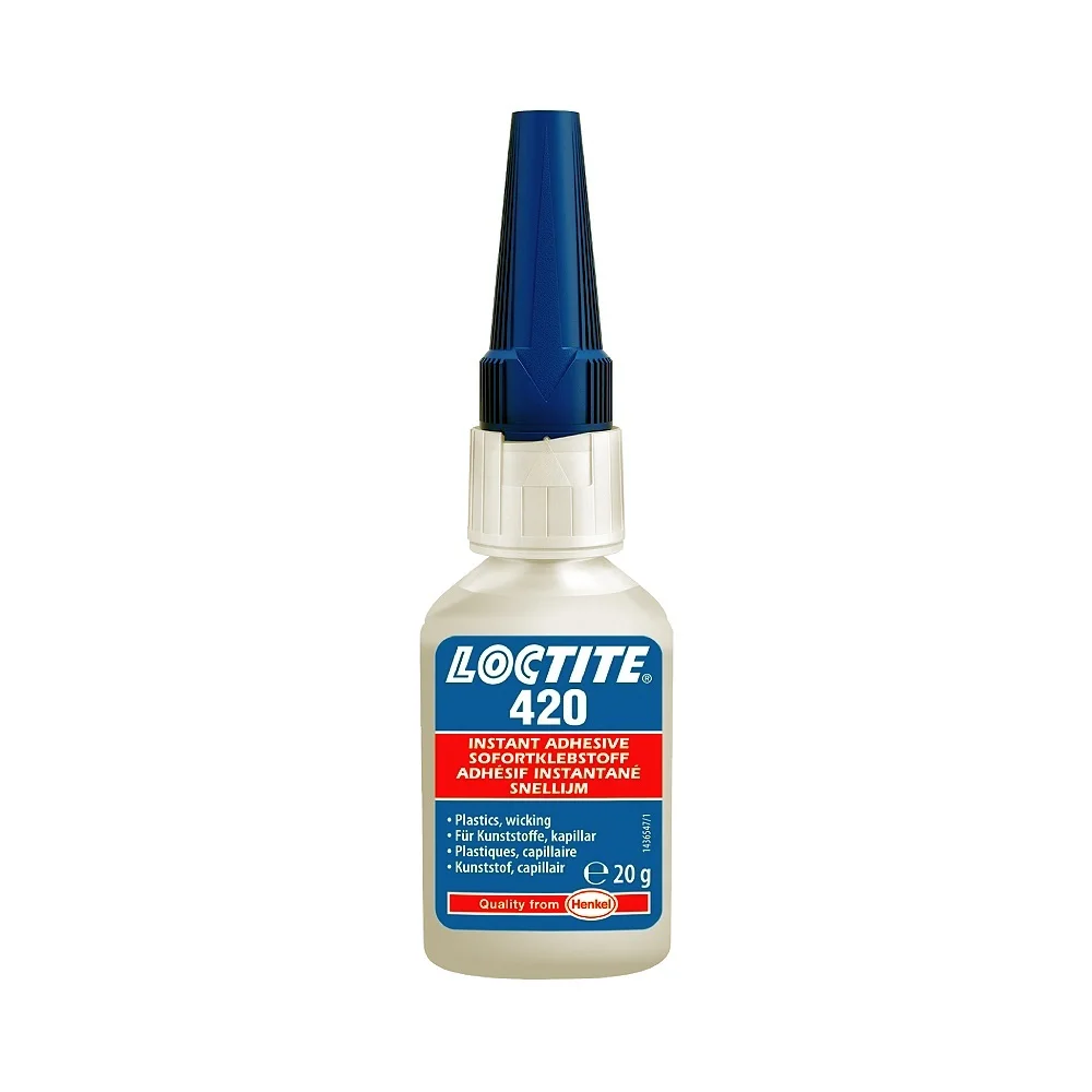 Клей для металлов, резины и пластмасс, капиллярный LOCTITE 420 20G