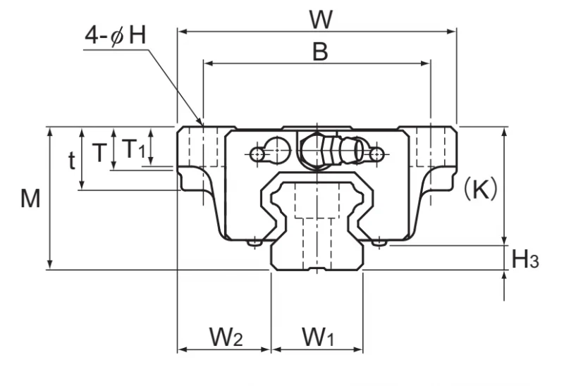 Шариковый подшипник линейного перемещения THK HSR 25M1LB THK