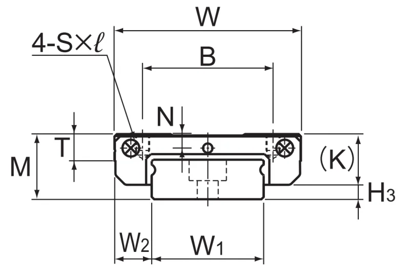 Шариковый подшипник линейного перемещения THK SRS 9WM THK
