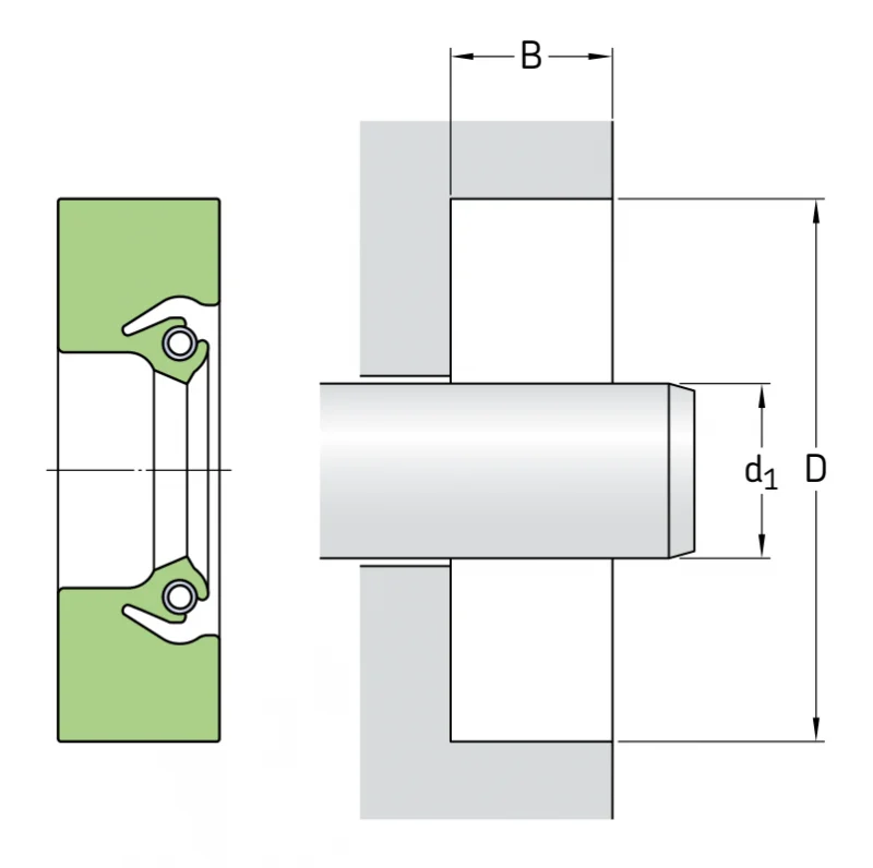 Уплотнения в сборе 260×285×13 HS5 R SKF