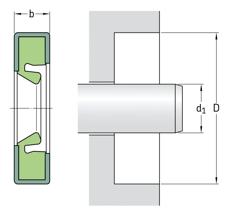 Уплотнения в сборе 1525511 SKF
