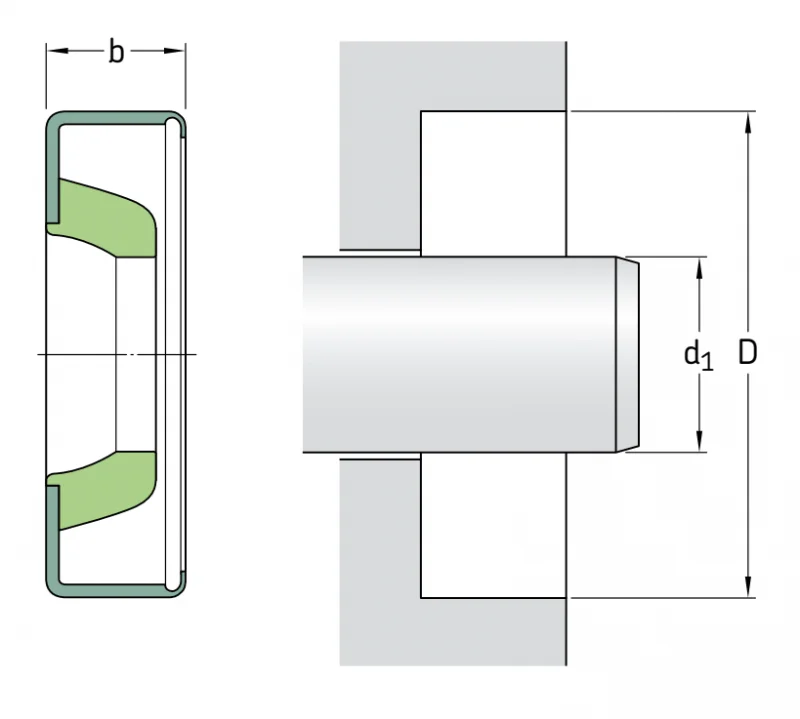 Уплотнения в сборе 9×13×3 HM4 R SKF