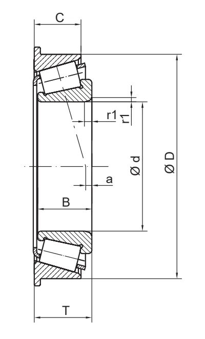 Подшипник со стороны фланцев L29002/L29001 A&S - Fersa