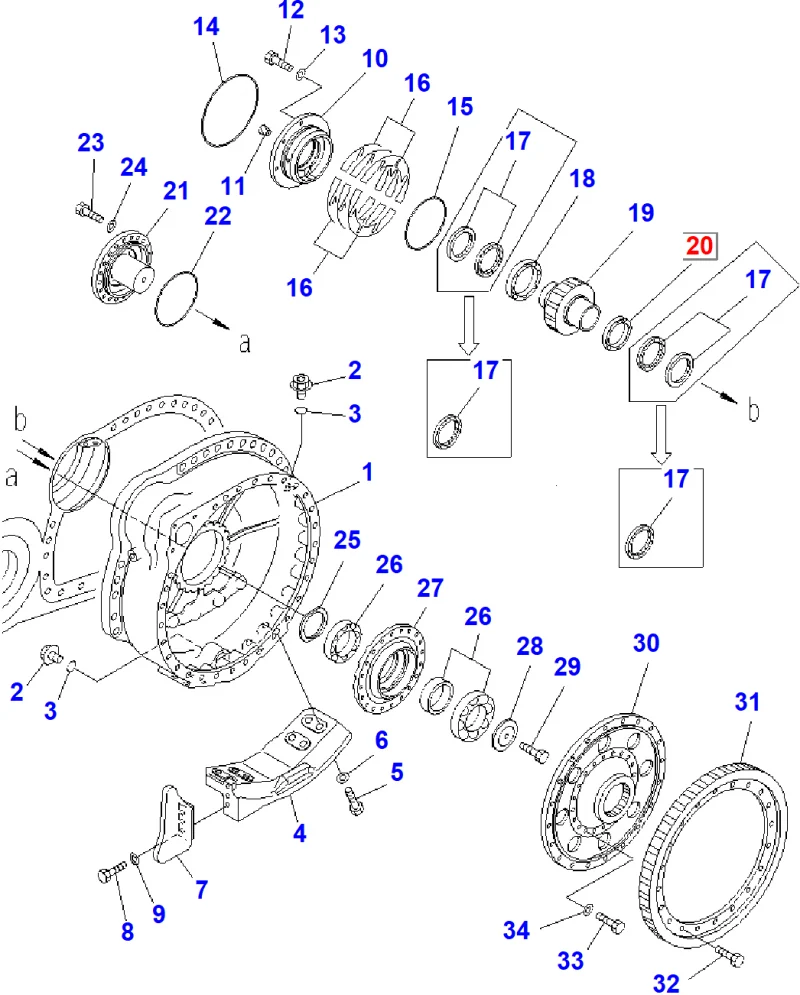 Подшипник KOMATSU 195-09-33271