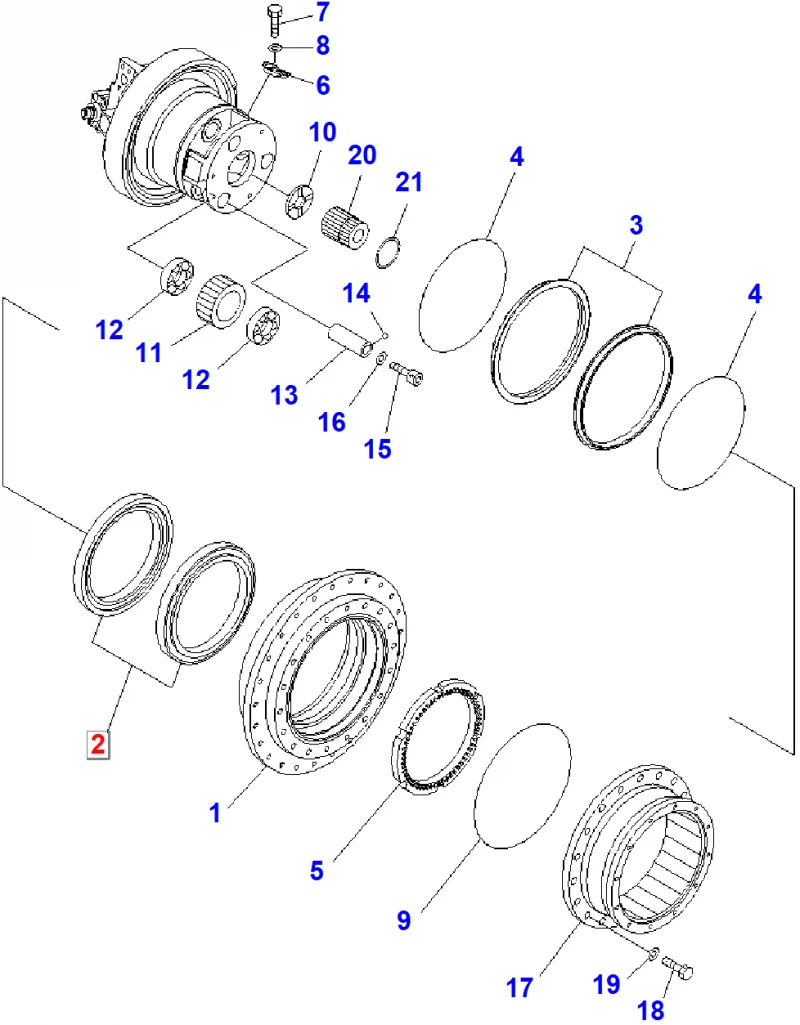 Подшипник KOMATSU 11Y-27-11310