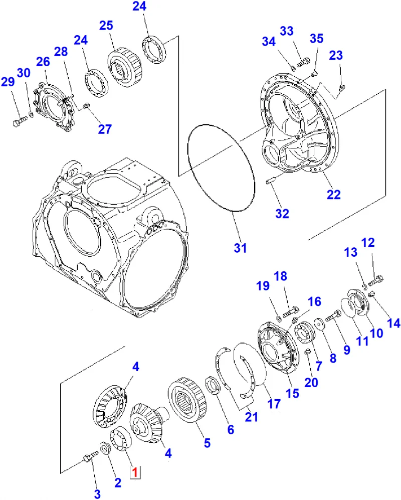 Подшипник KOMATSU 195-09-18310