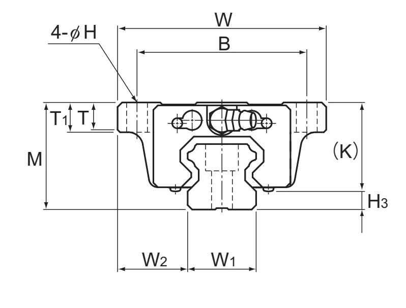 Шариковый подшипник линейного перемещения THK HSR 20M1B THK