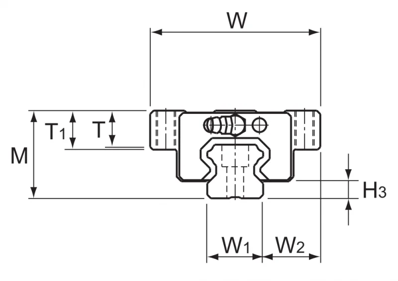 Шариковый подшипник линейного перемещения THK HCR 65A+45/2500R THK