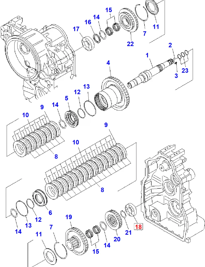 Подшипник KOMATSU 714-12-19340