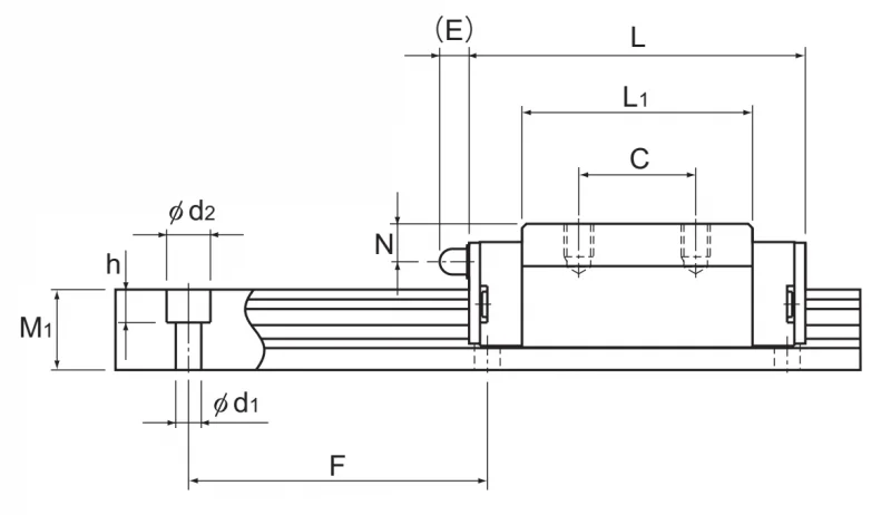 Шариковый подшипник линейного перемещения THK HSR 12RM THK