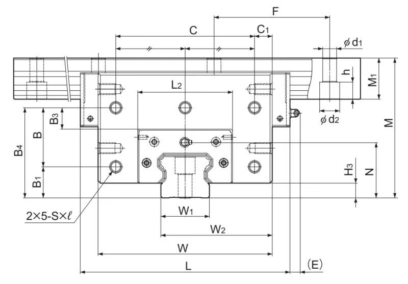 Шариковый подшипник линейного перемещения THK 2 SCR 15SP THK