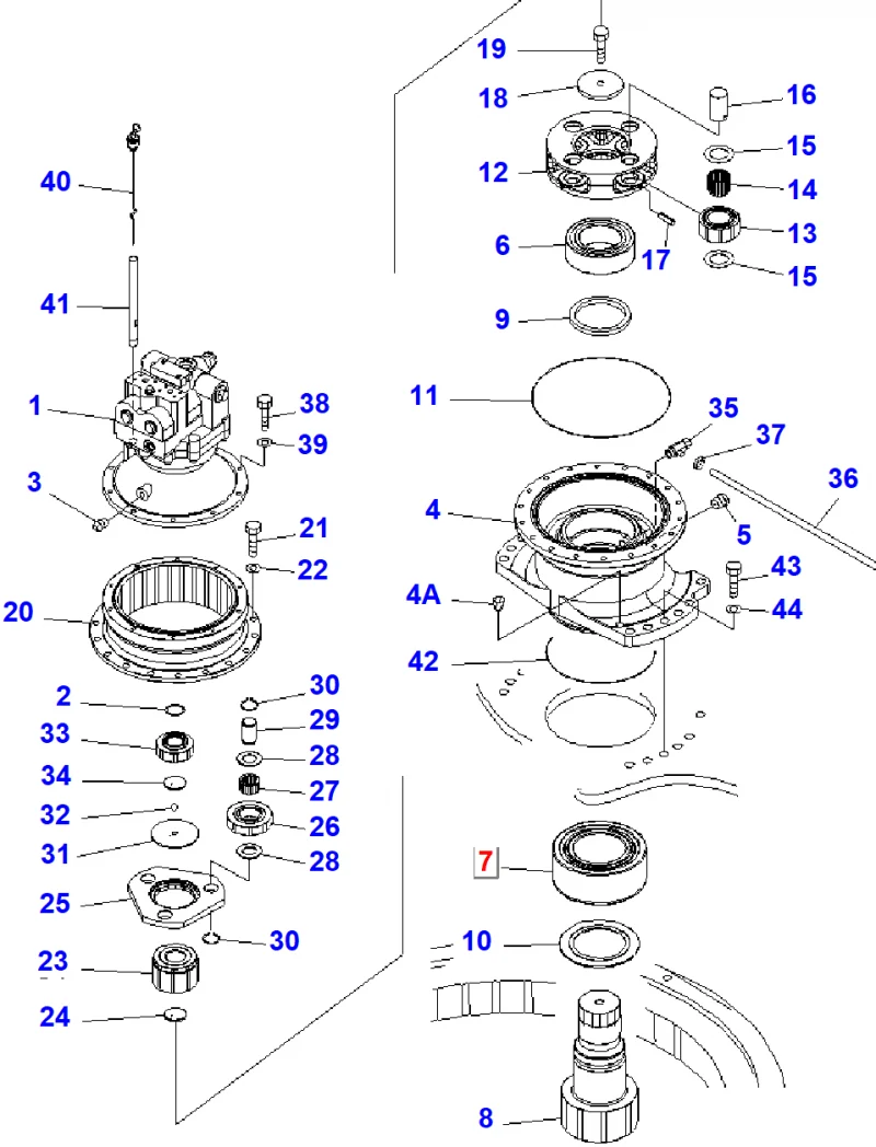 Подшипник KOMATSU 207-26-71320