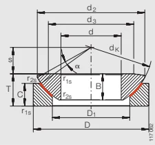 Шарнирные головки GE 140 AW INA