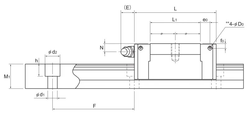 Шариковый подшипник линейного перемещения THK SSR 15XV1 THK — изображение 2
