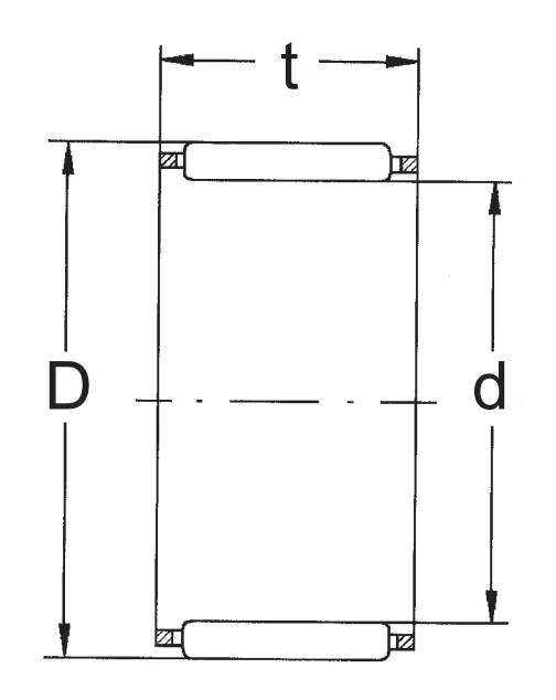 Игольчатый подшипник с сепаратором в сборе K18X23X20 FBJ
