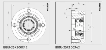 Разъемные корпуса IBBU-25X100X42-IA03 INA