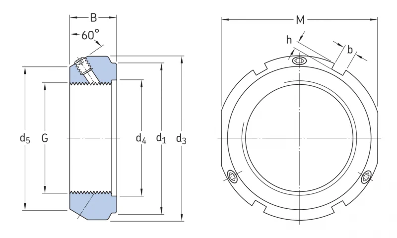 Стопорные гайки KMT4 SKF