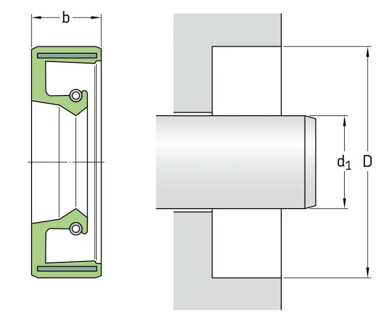 Уплотнения в сборе 260×290×16 SBF V SKF