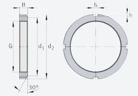 Стопорные гайки KML30 INA