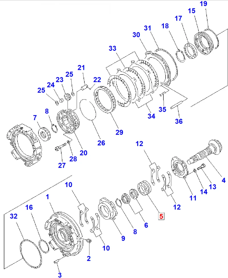 Подшипник KOMATSU 144-15-22810