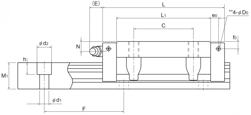 Шариковый подшипник линейного перемещения THK SHS 65LC1 THK — изображение 2