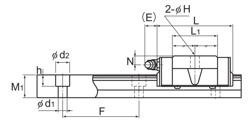 Шариковый подшипник линейного перемещения THK SR 15SB THK — изображение 2