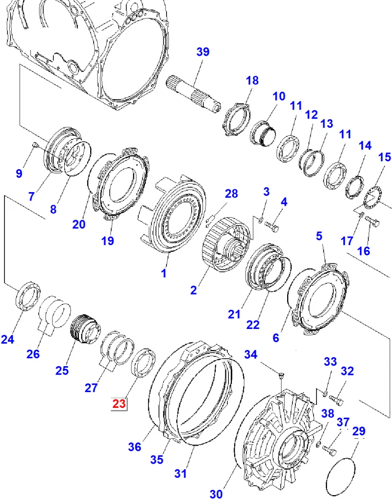 Подшипник KOMATSU 195-09-18290