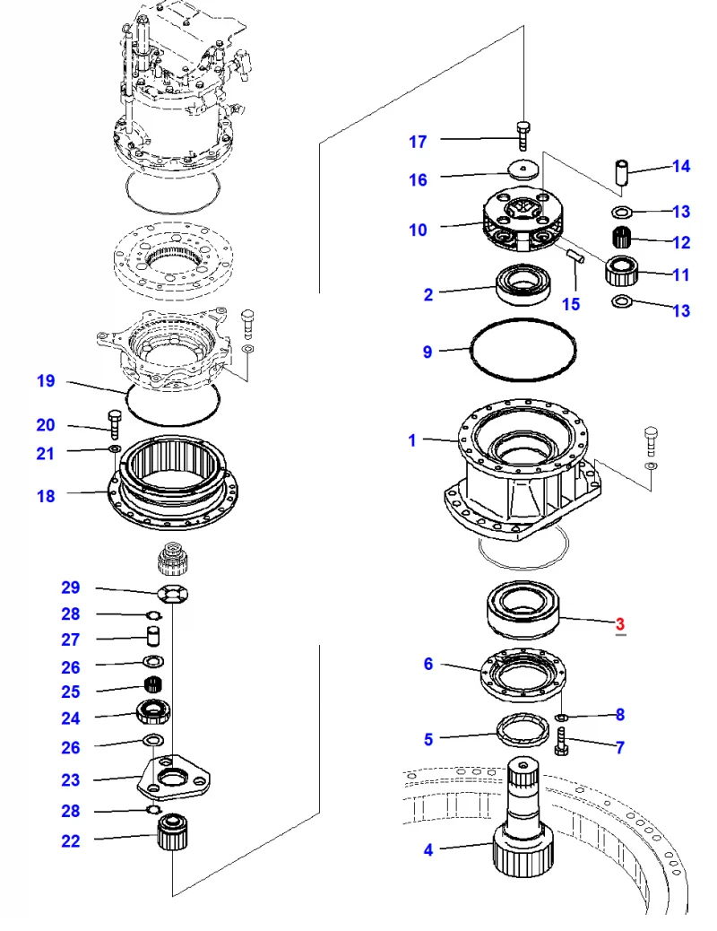 Подшипник KOMATSU 20Y-26-22342